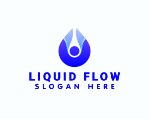 Plumber Water Droplet  logo design