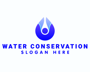 Plumber Water Droplet  logo