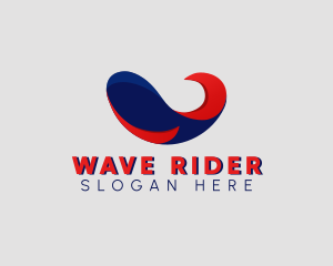 Abstract Wave Company logo design