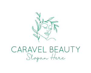 Natural Face Beauty  logo design