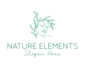 Natural Face Beauty  logo design