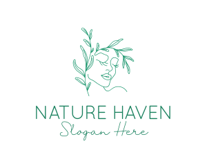 Natural Face Beauty  logo design