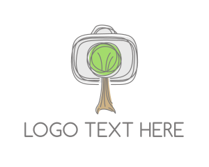 Camera Tree Sketch logo