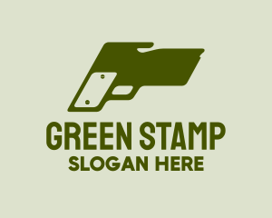 Green Dog Handgun logo design