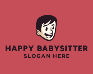 Happy Guy Head logo design