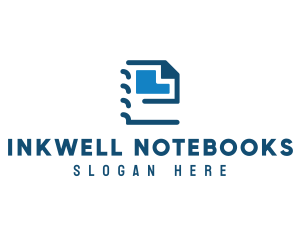 Document Notebook Letter E logo
