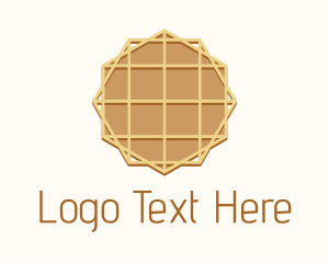 Geometric Waffle Dessert logo