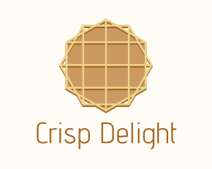 Geometric Waffle Dessert logo