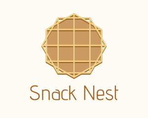 Geometric Waffle Dessert logo