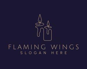 Candle Spiritual Light logo design