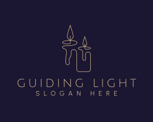 Candle Spiritual Light logo design