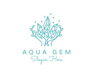 Precious Gem Crystal logo design