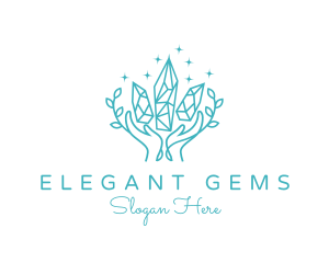 Precious Gem Crystal logo design