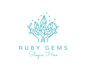 Precious Gem Crystal logo design