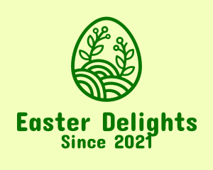 Green Natura Egg  logo design