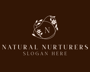 Natural Floral Beauty logo design