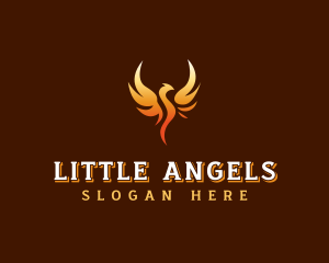 Mythical Phoenix Wings logo design