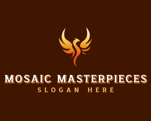 Mythical Phoenix Wings logo design