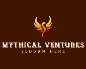 Mythical Fire Phoenix logo