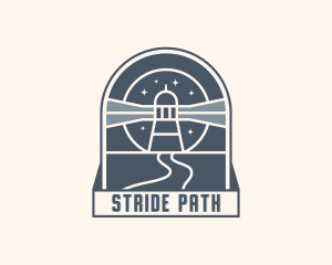 Lighthouse Pathway Road logo design