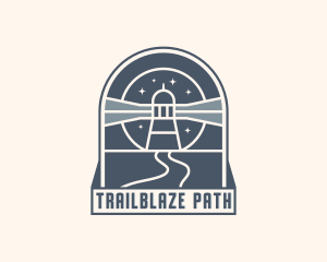 Lighthouse Pathway Road logo design