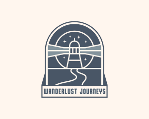 Lighthouse Pathway Road logo design