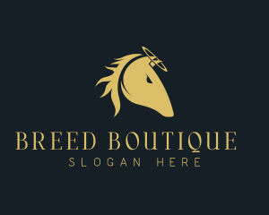 Equestrian Horse Breeding logo design