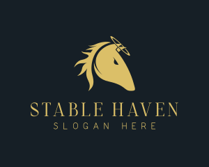 Equestrian Horse Breeding logo design