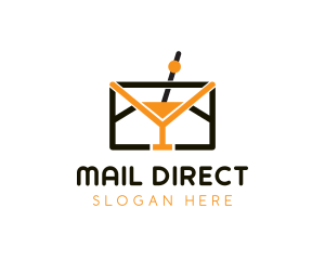 Mail Envelope Cocktail logo