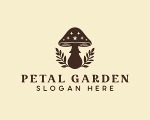 Herbal Mushroom Plant logo design