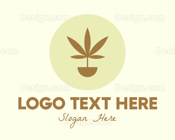 Cannabis Marijuana Plant Logo