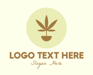 Cannabis Marijuana Plant logo