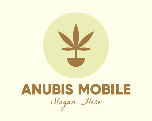 Cannabis Marijuana Plant logo design