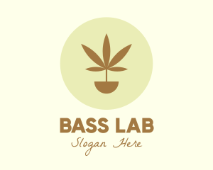 Cannabis Marijuana Plant logo design