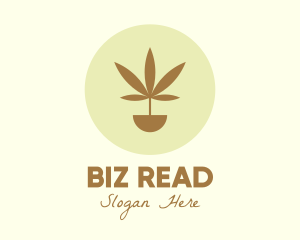 Cannabis Marijuana Plant logo design