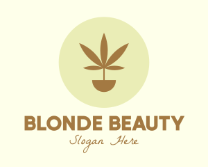 Cannabis Marijuana Plant logo design