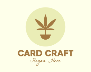 Cannabis Marijuana Plant logo design