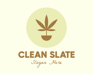 Cannabis Marijuana Plant logo design