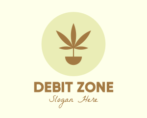 Cannabis Marijuana Plant logo design