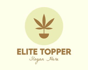 Cannabis Marijuana Plant logo design