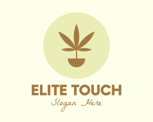 Cannabis Marijuana Plant logo design