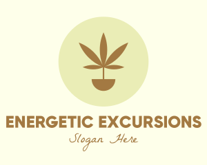 Cannabis Marijuana Plant logo design