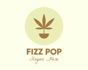 Cannabis Marijuana Plant logo design