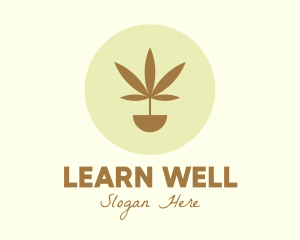 Cannabis Marijuana Plant logo design