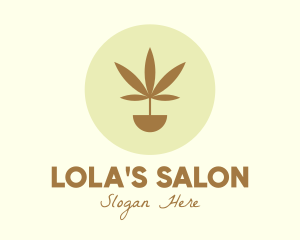 Cannabis Marijuana Plant logo design