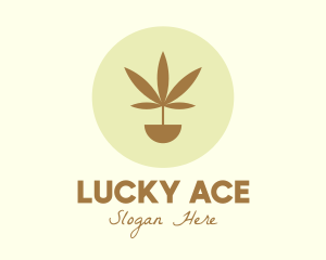 Cannabis Marijuana Plant logo design