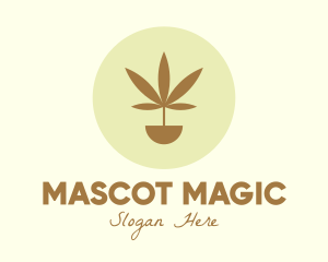 Cannabis Marijuana Plant logo design