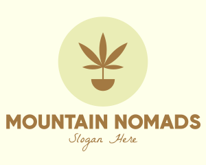 Cannabis Marijuana Plant logo design