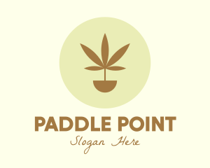 Cannabis Marijuana Plant logo design