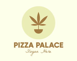 Cannabis Marijuana Plant logo design